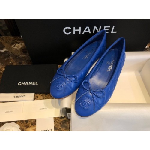 Chanel Blue Flat Espadrilles