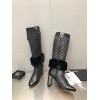 Chanel high shearling boots