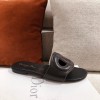 Dior black D-club slides/ heeled sandals