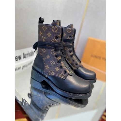 Louis Vuitton monogram boots