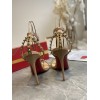 CL high beige heels