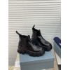 Prada brushed leather Chelsea boots