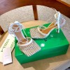 Bottega Veneta Embellished Ankle Strap White Heel