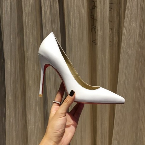 Christina Louboutin Heels in White