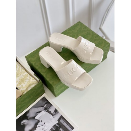 Gucci Slipper White Color