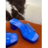Gucci rubber blue slippers