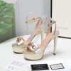 Gucci gold metallic high heels 13cm