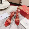 Christian Louboutin Lipstrass Queen Red 100 mm Heels