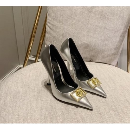 Versace Medusa Silver Pumps