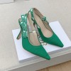 Dior J'adior Slingback Heels Green 10cm