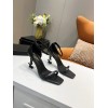 YSL black leather heels