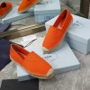 Prada orange cotton drill espadrilles