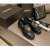 Chanel Flat Loafers White / Black / Beige