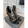 Tom Ford Padlock Chain Black patent heels