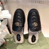 GUCCI shearling-lined leather flat